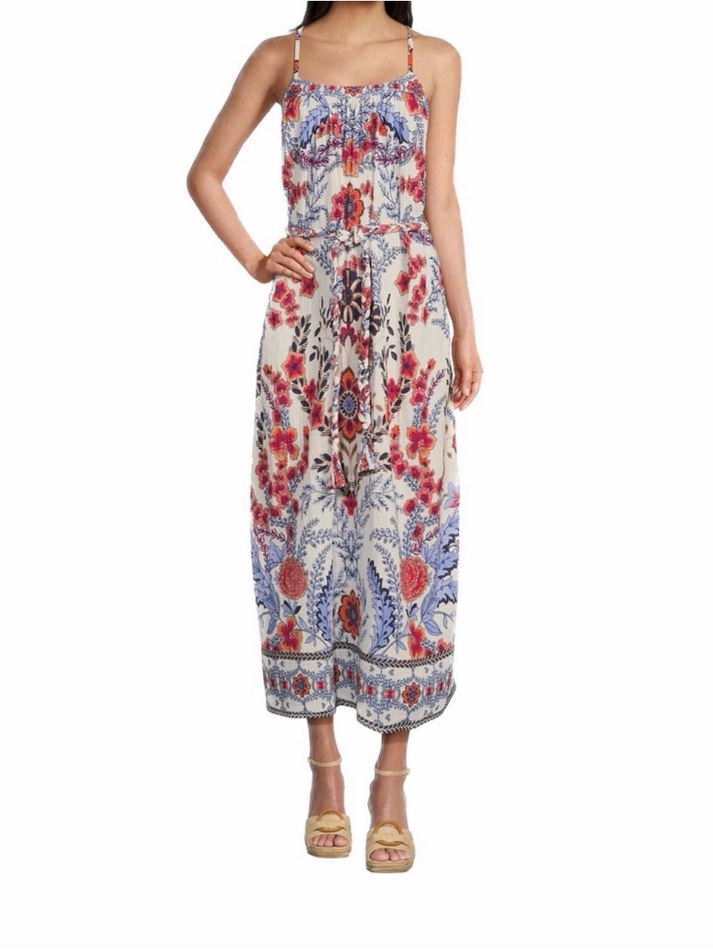 A LOVES A Cotton Gauze Floral Maxi Dress - XL